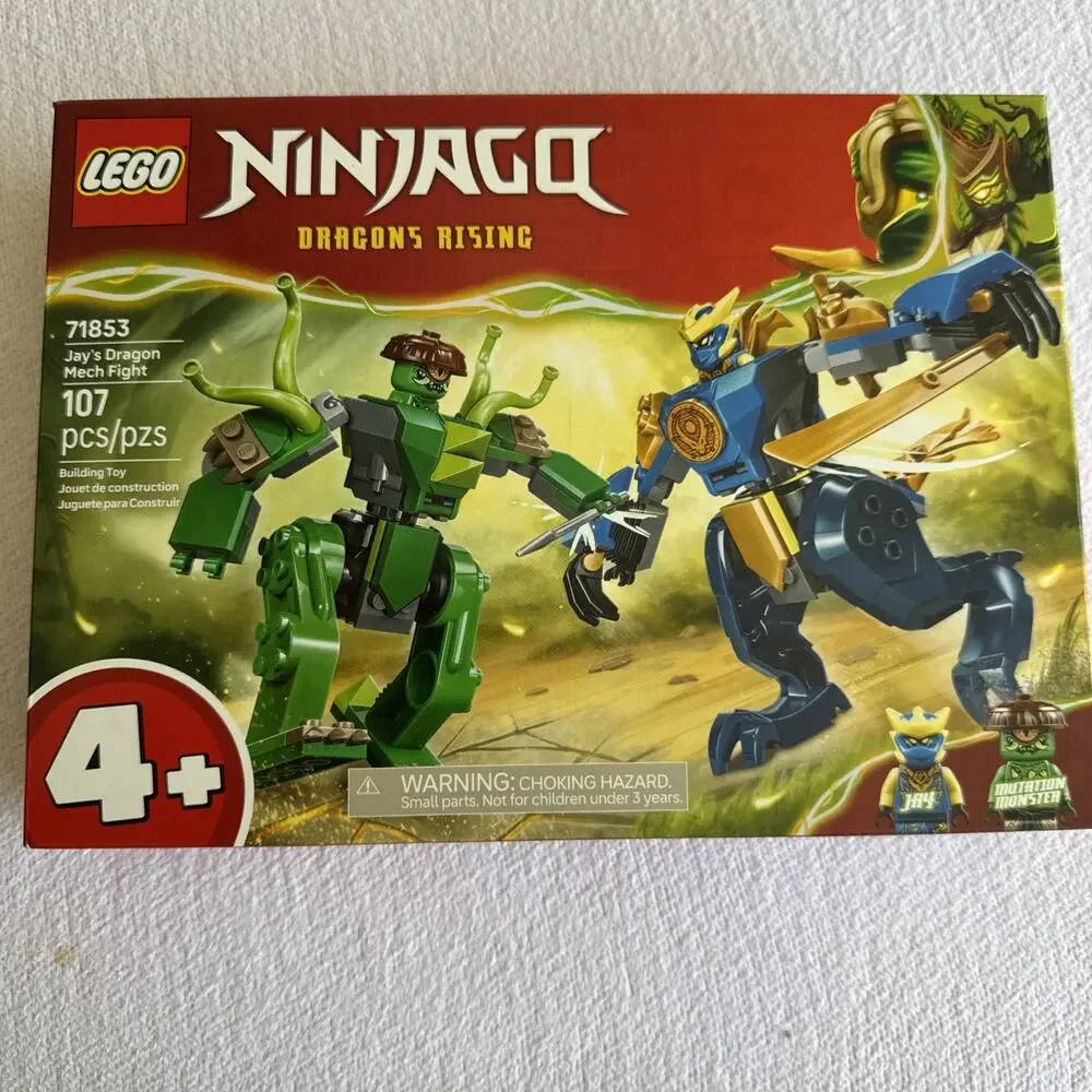 NEW LEGO Ninjago Dragons Rising Jay's Dragon Mech Fight 107 pieces 71853